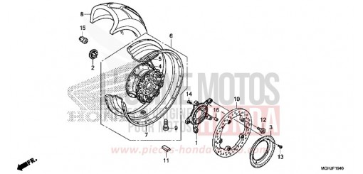 REAR WHEEL VFR1200XJ de 2018